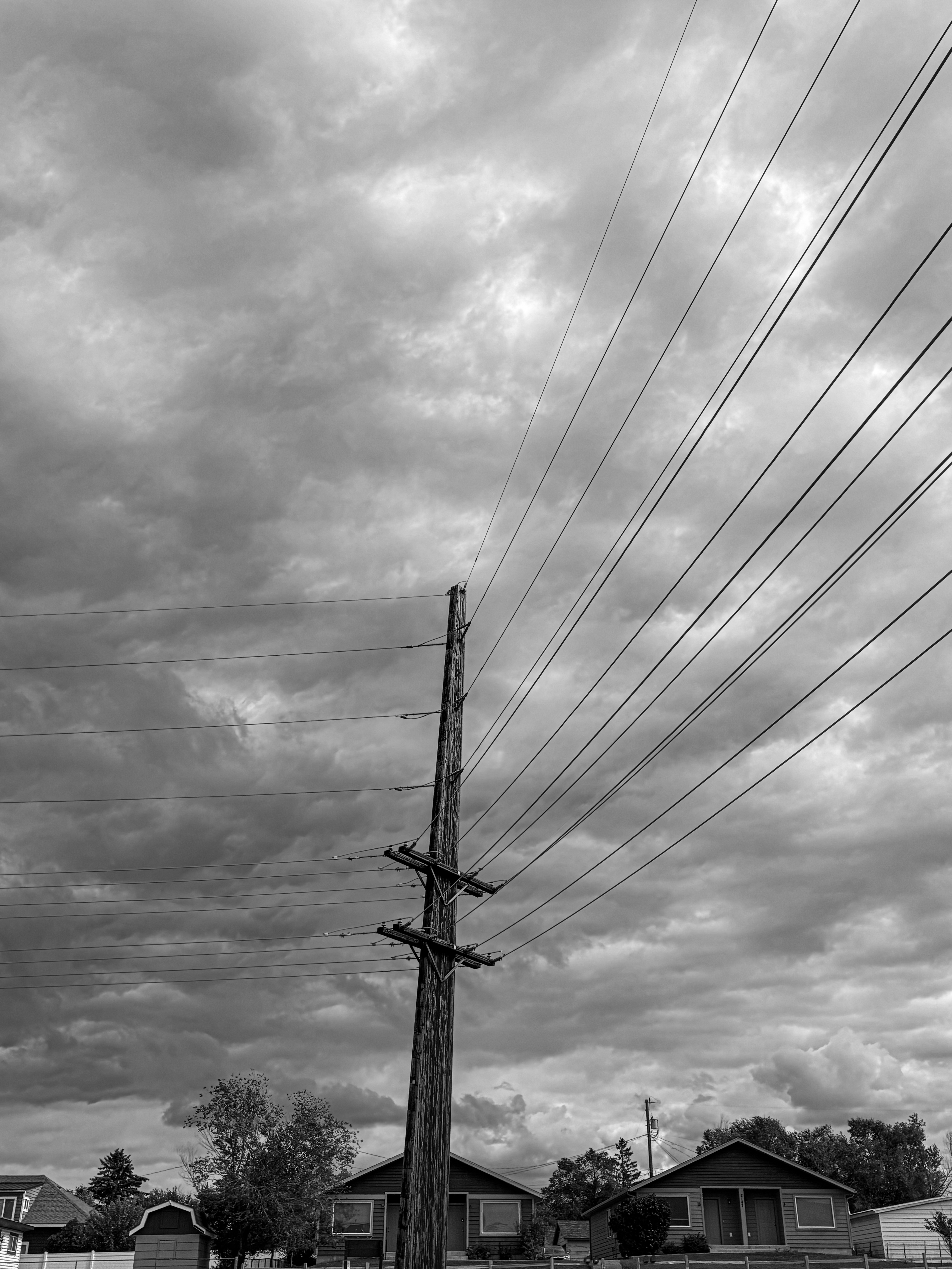 The Power Lines - Power lines on a cloudy day